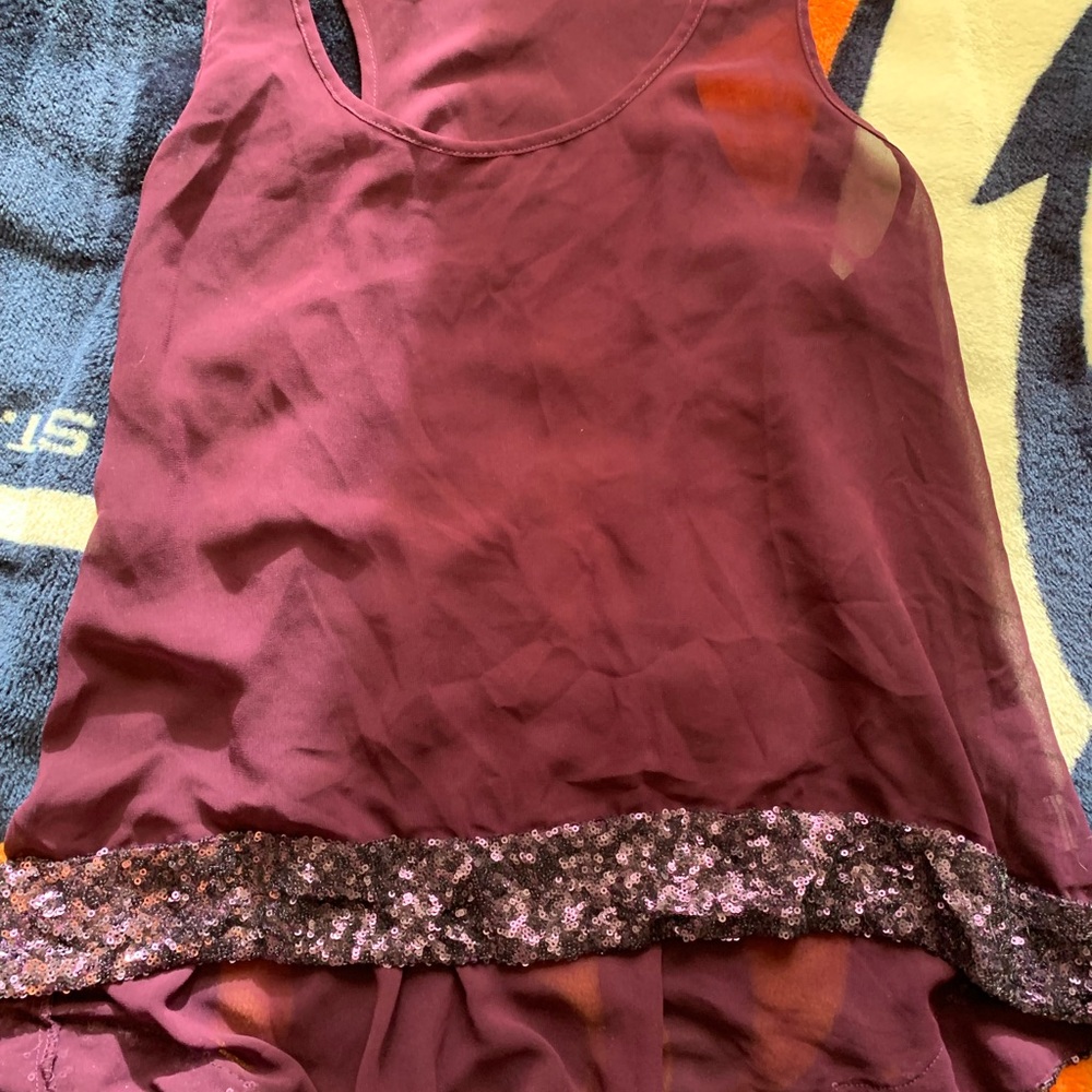 Fancy tank top, dark purple